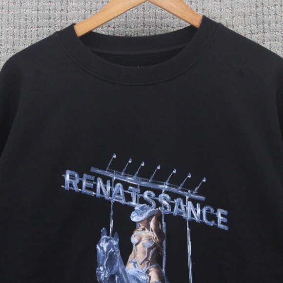 Beyoncé Crewneck Sweatshirt Mens 2XL Black Official Renaissance World Tour Merch - Picture 5 of 9